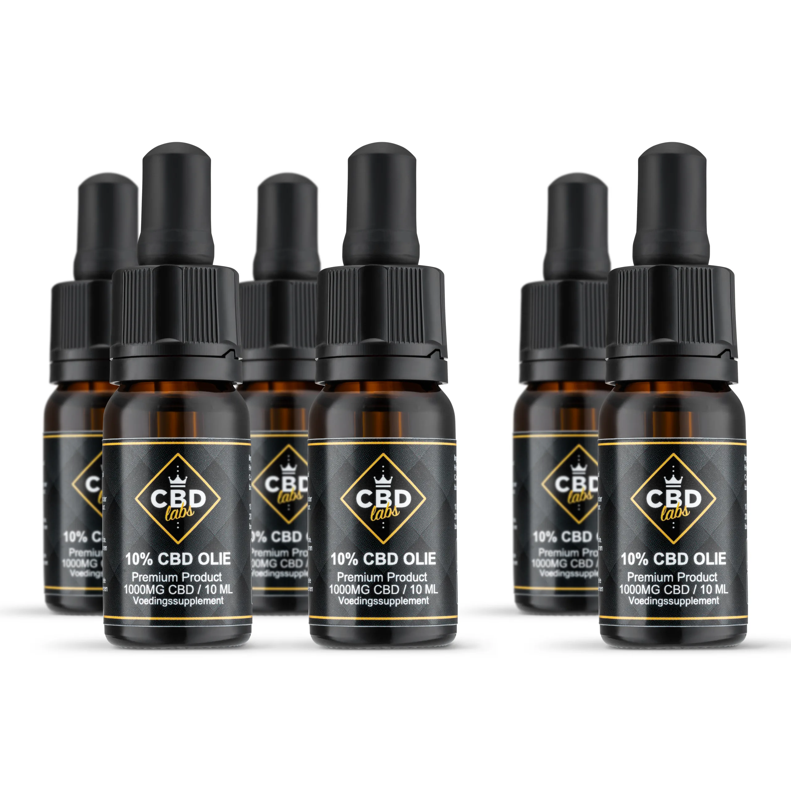 CBDLabs CBD olie 10% - 1000MG CBD - 10 ml - Premium Product - Aanbieding 4 + 2 Gratis!